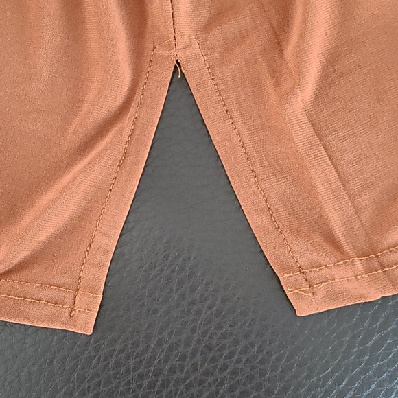 5 for $25 Brown taupe top with embroidered sleeves - Picture 9 of 9